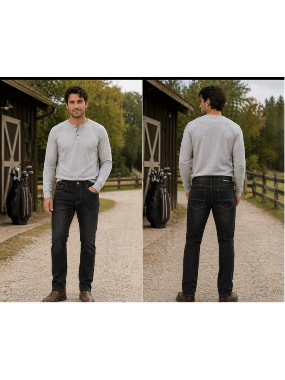 Men's Phat Farm Skinny Fit Jeans Waist 32 Black